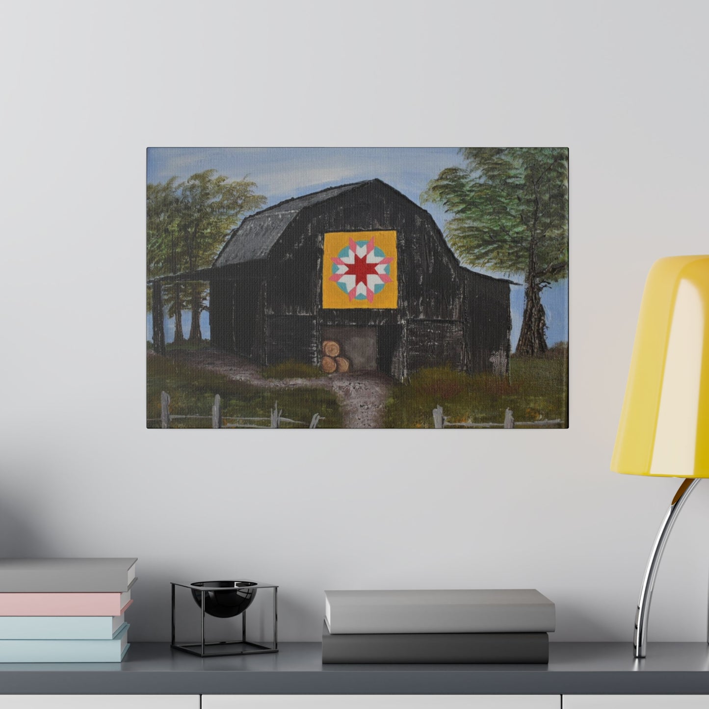 Barn Quilt, Matte Canvas, Stretched, 0.75"