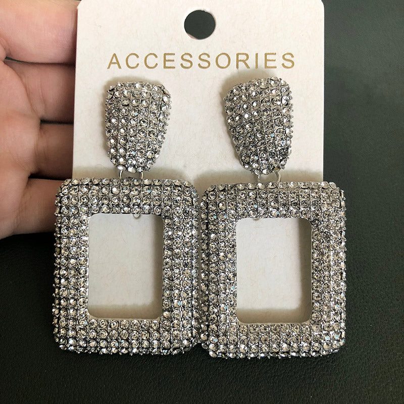 Chandelier Tassel Pearl and Rhinestone Encrusted Statement Earrings