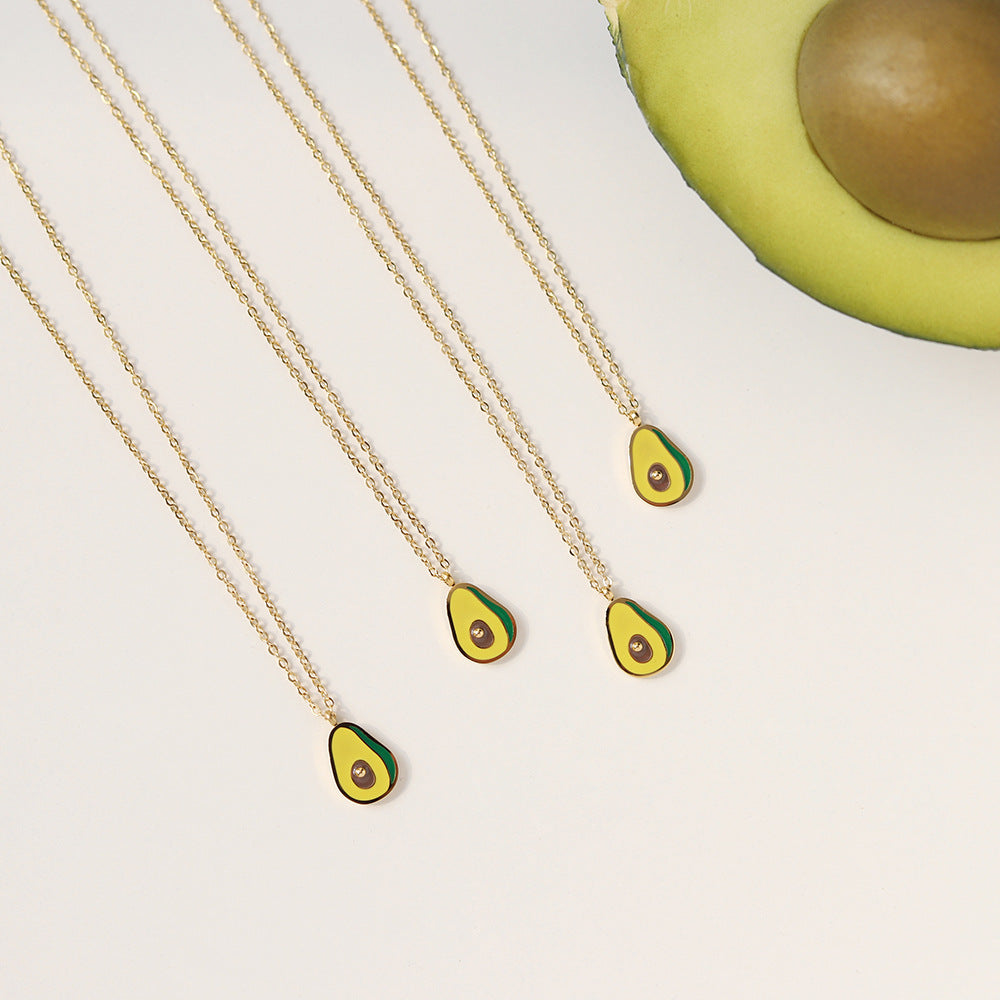 Green Avocado Necklace
