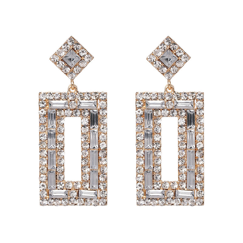 Chandelier Tassel Pearl and Rhinestone Encrusted Statement Earrings
