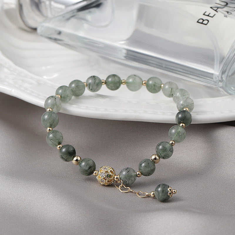 Sage Green Beaded Bracelet