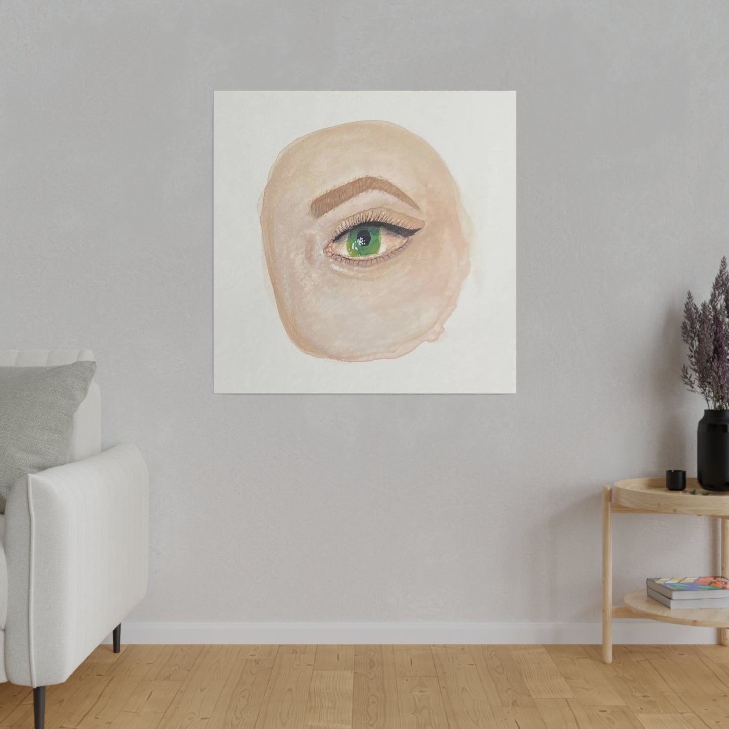 Green Eye, Matte Canvas, Stretched, 0.75"