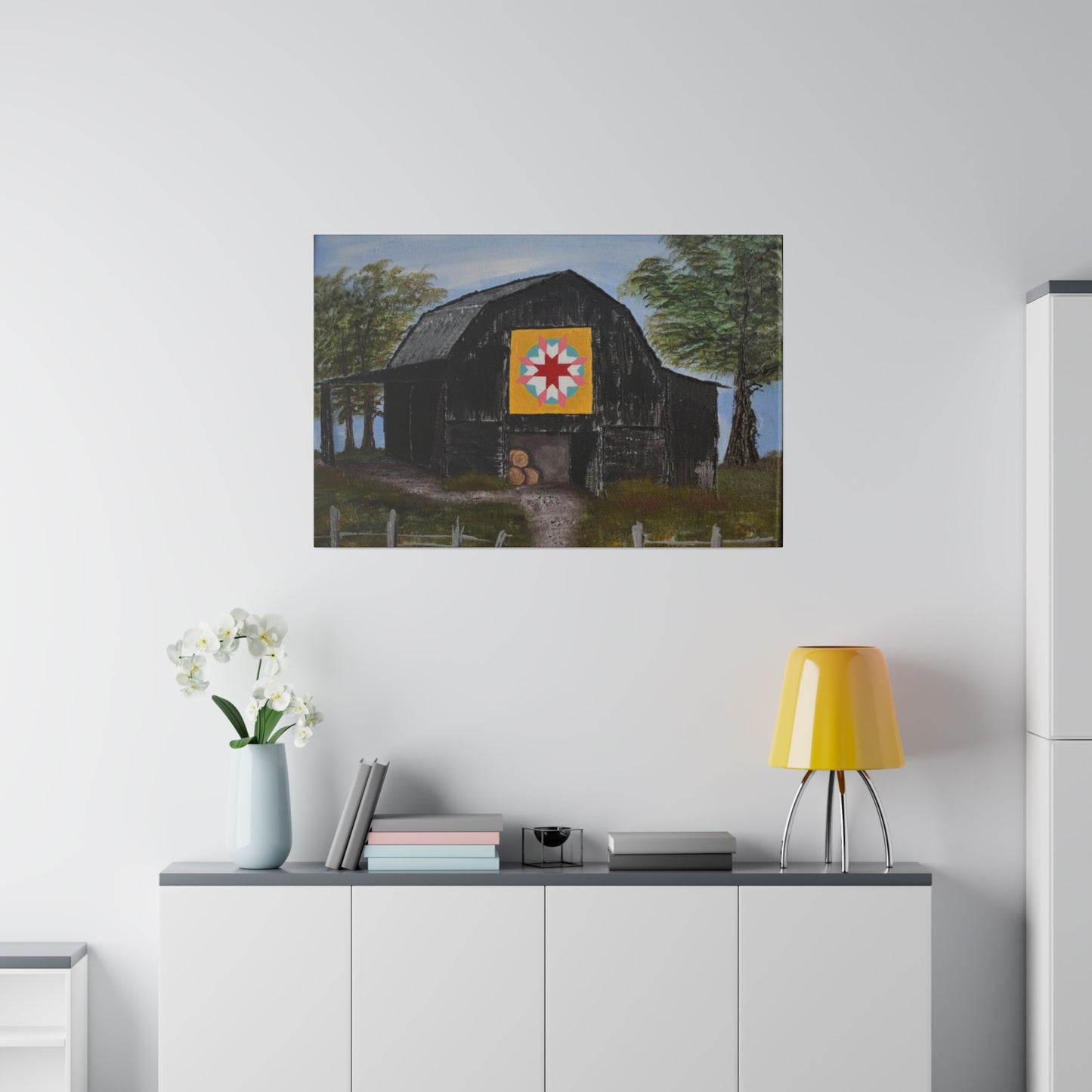 Barn Quilt, Matte Canvas, Stretched, 0.75"
