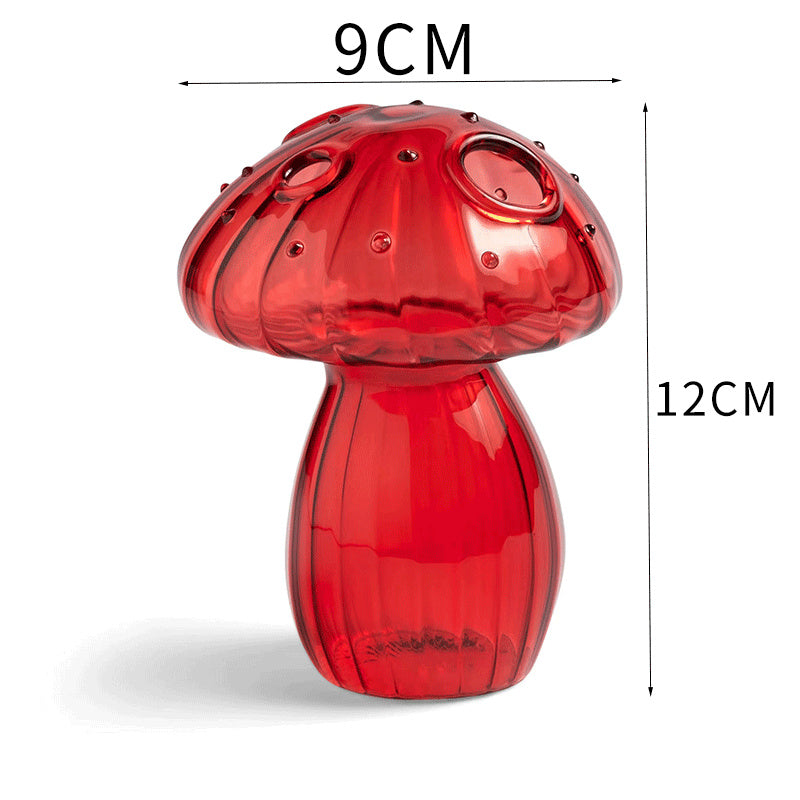 Cottagecore Glass Mushroom Flower Vase