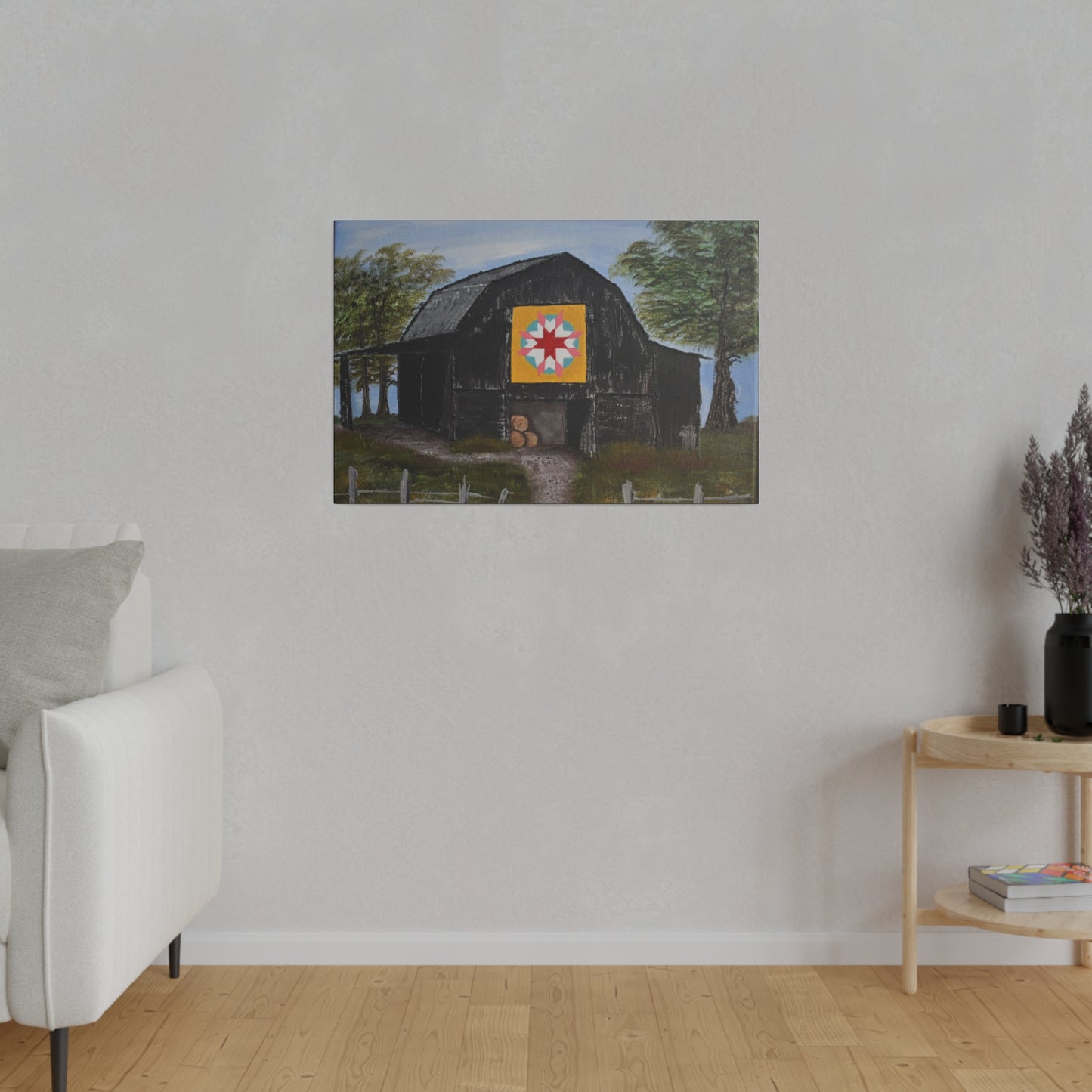 Barn Quilt, Matte Canvas, Stretched, 0.75"