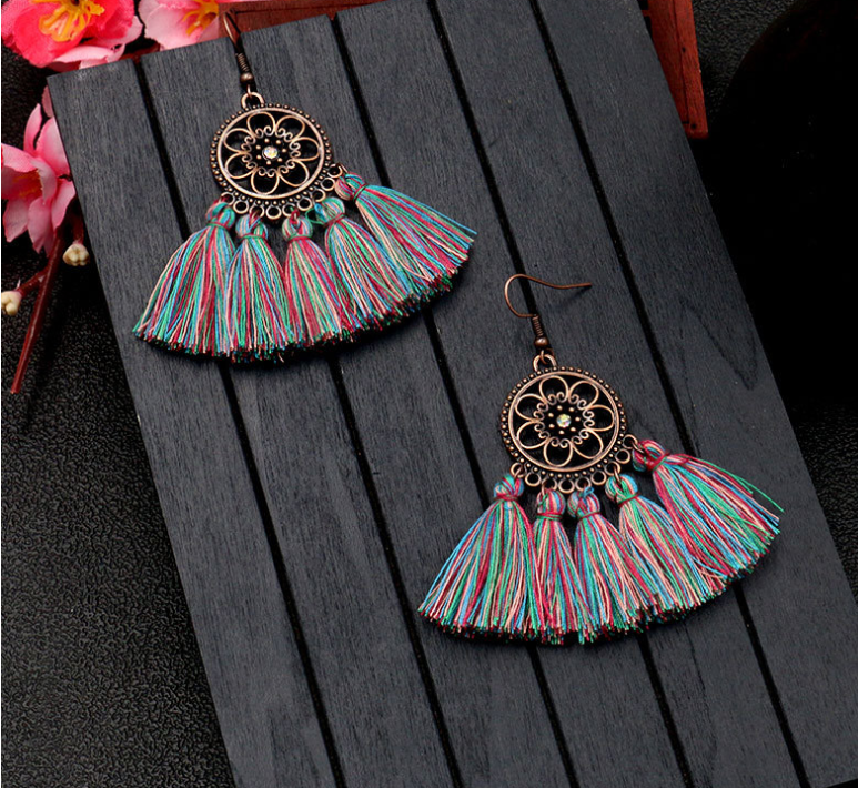 Boho Tassel Dangle Earrings