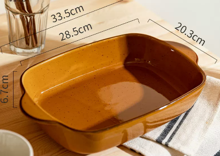 Speckled Porcelain Casserole Dish