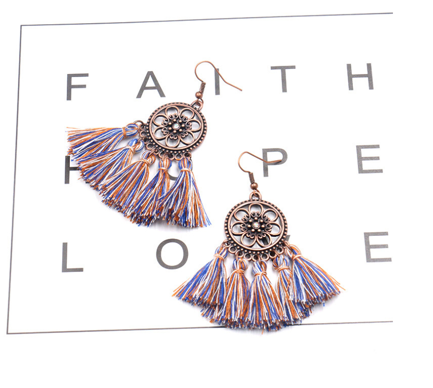 Boho Tassel Dangle Earrings