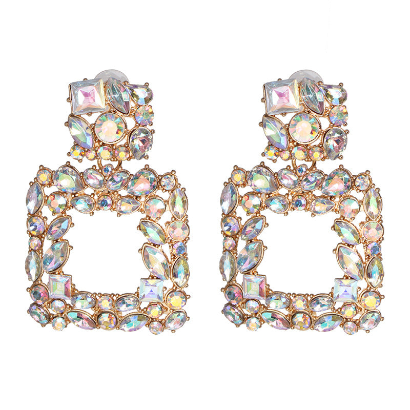 Chandelier Tassel Pearl and Rhinestone Encrusted Statement Earrings