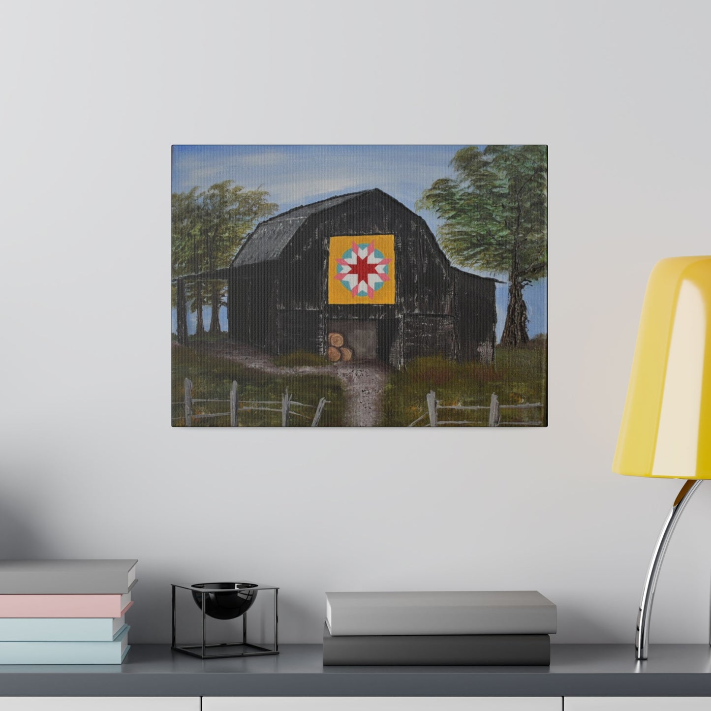 Barn Quilt, Matte Canvas, Stretched, 0.75"