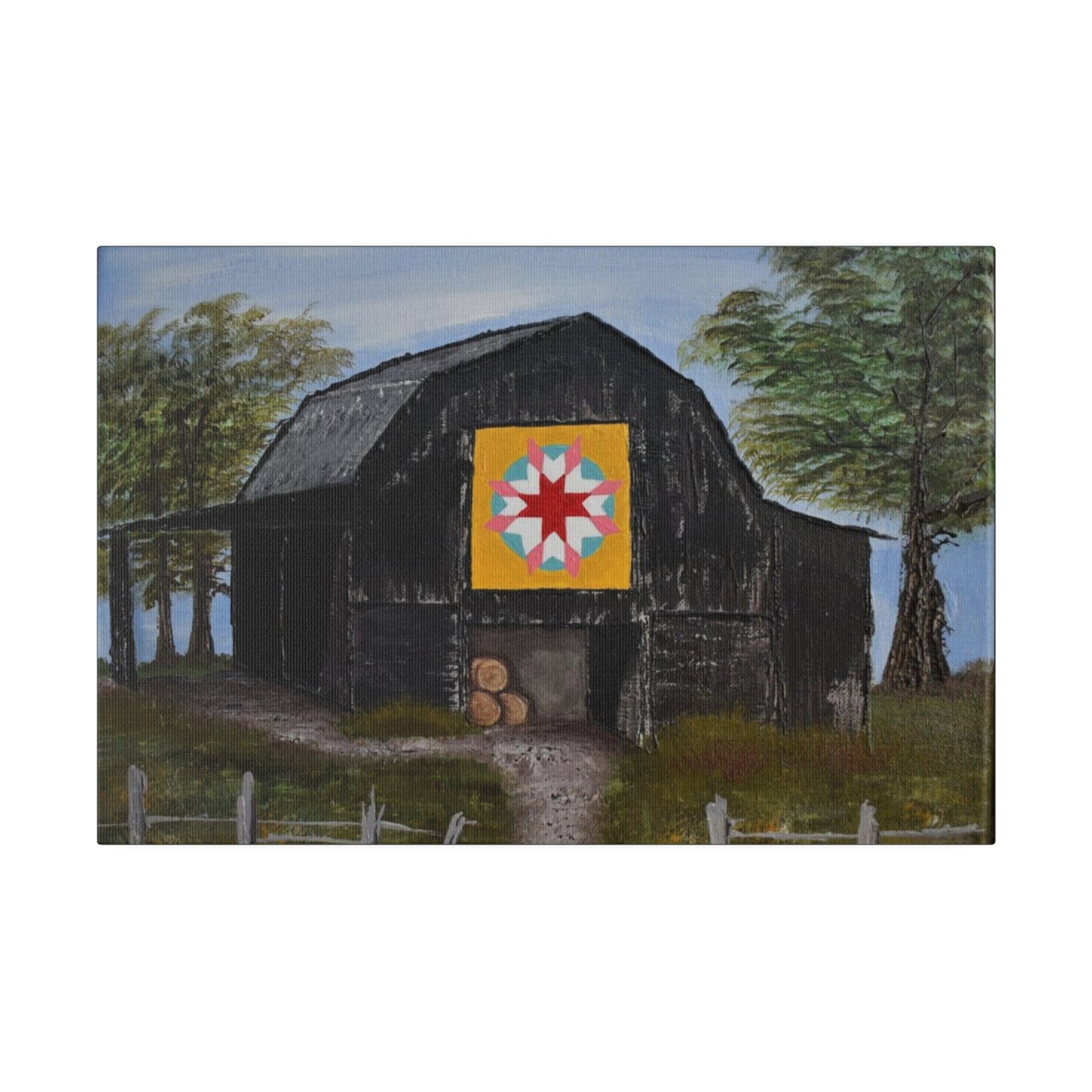 Barn Quilt, Matte Canvas, Stretched, 0.75"