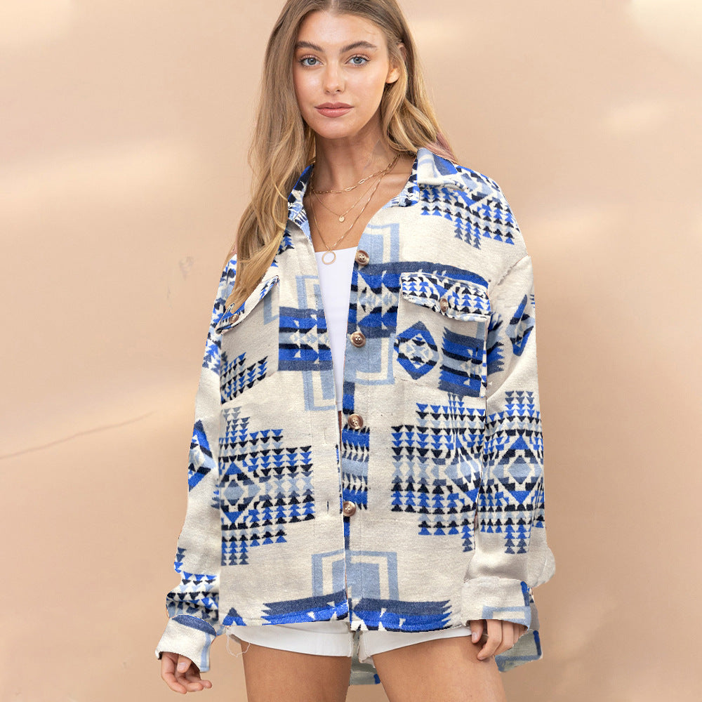 Aztec Western Shirt Jacket