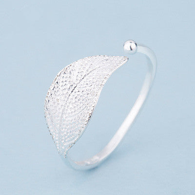 Silver Leaf Ring