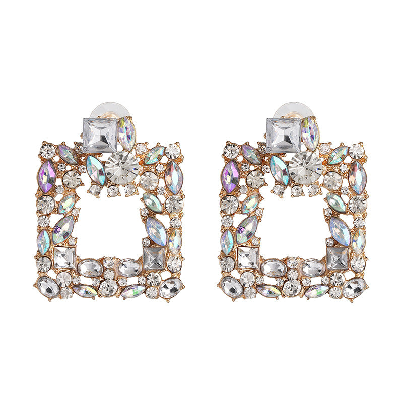 Chandelier Tassel Pearl and Rhinestone Encrusted Statement Earrings
