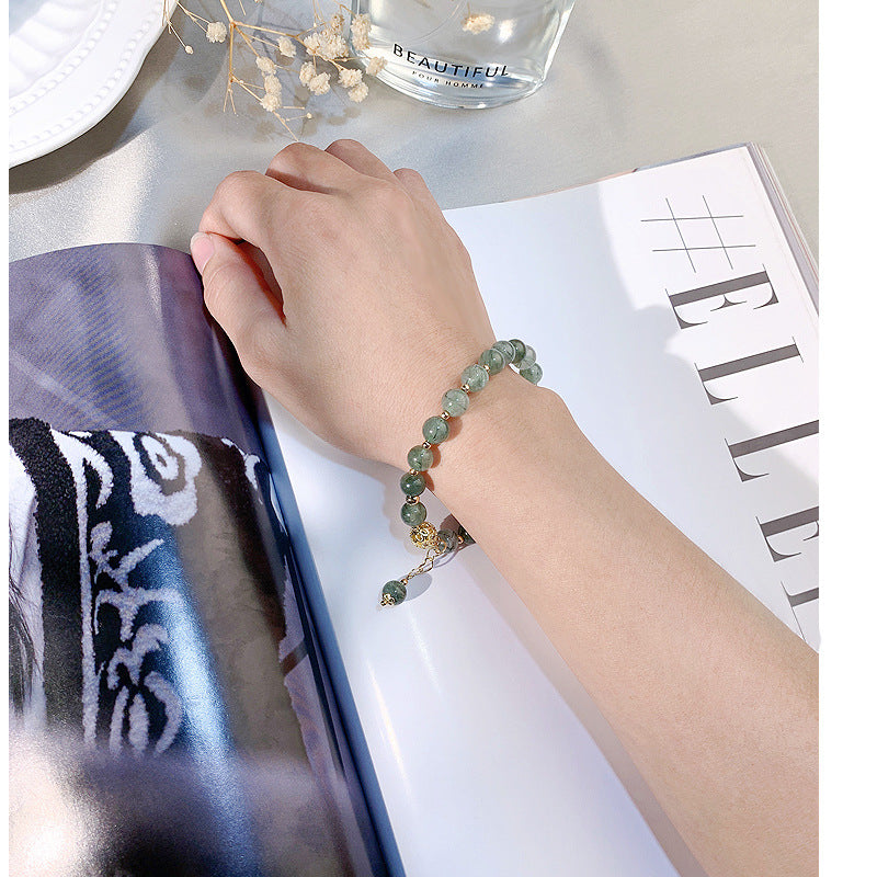 Sage Green Beaded Bracelet