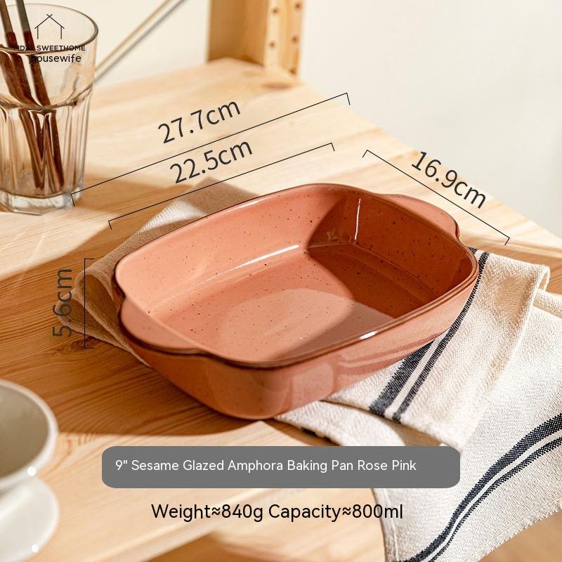 Speckled Porcelain Casserole Dish
