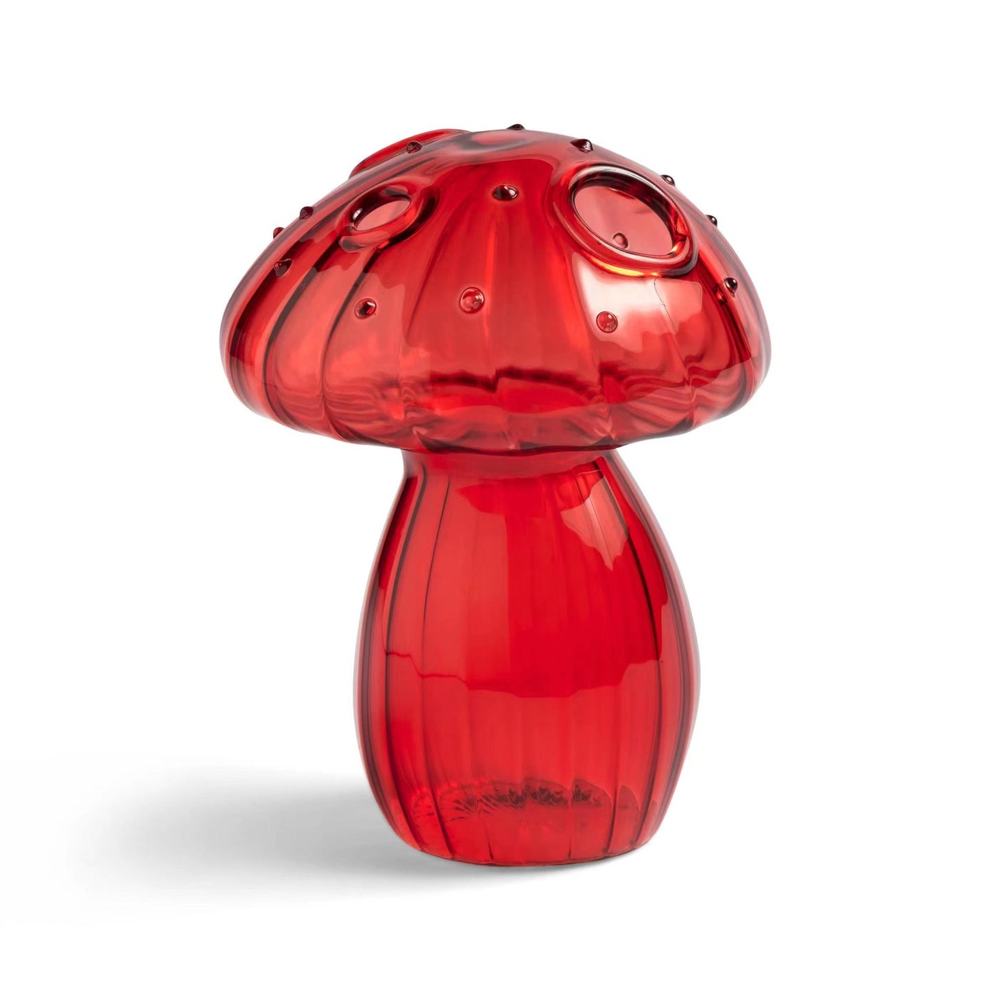 Cottagecore Glass Mushroom Flower Vase