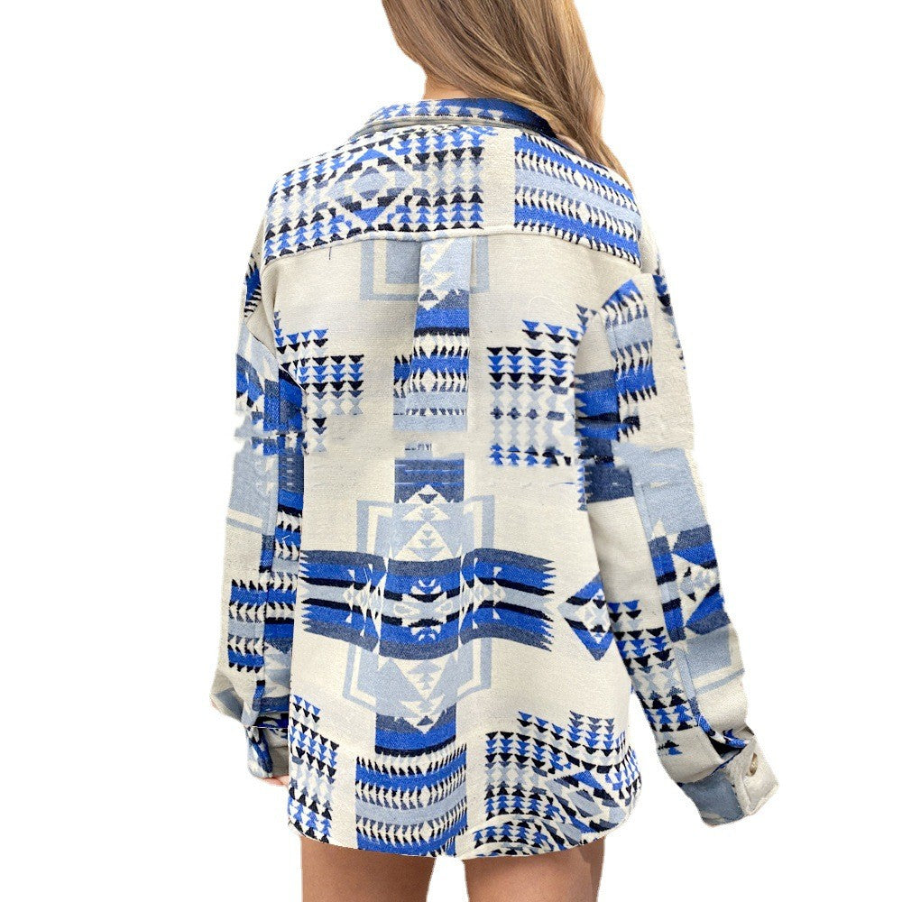 Aztec Western Shirt Jacket