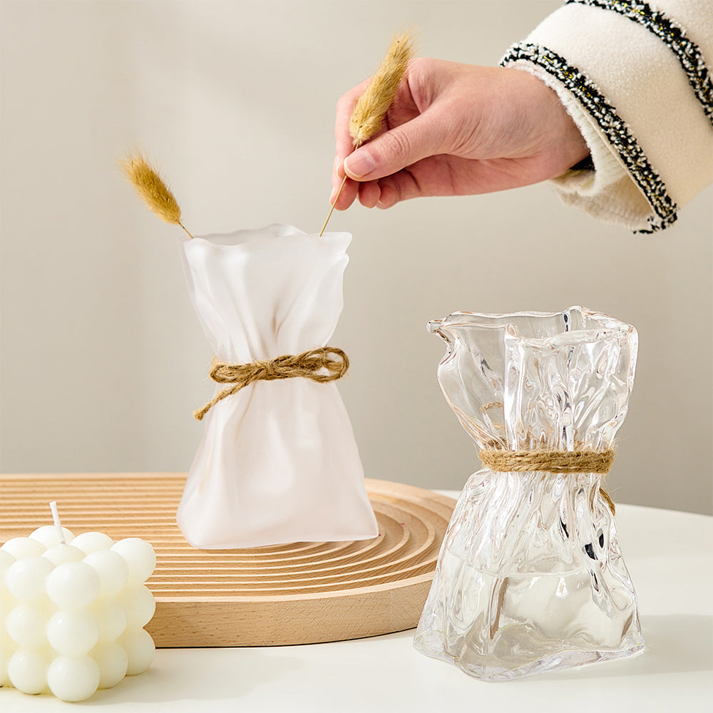 Irregular Shape Glass Flower Vase