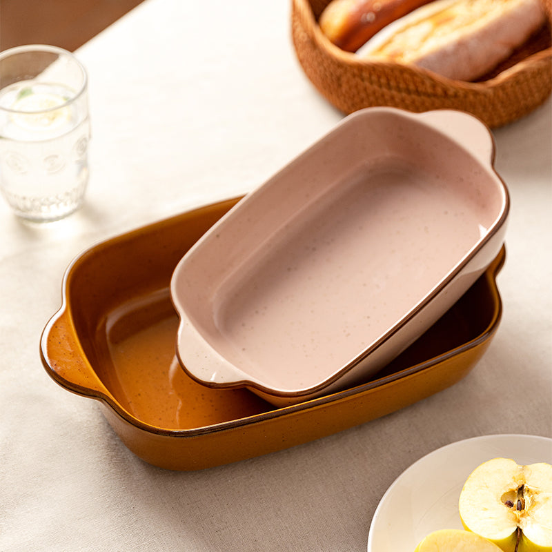 Speckled Porcelain Casserole Dish