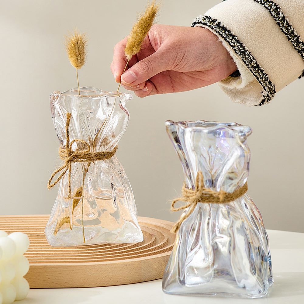 Irregular Shape Glass Flower Vase