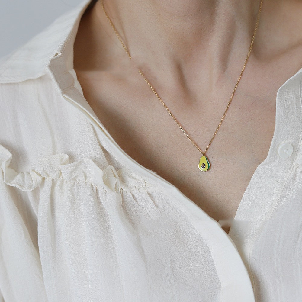 Green Avocado Necklace