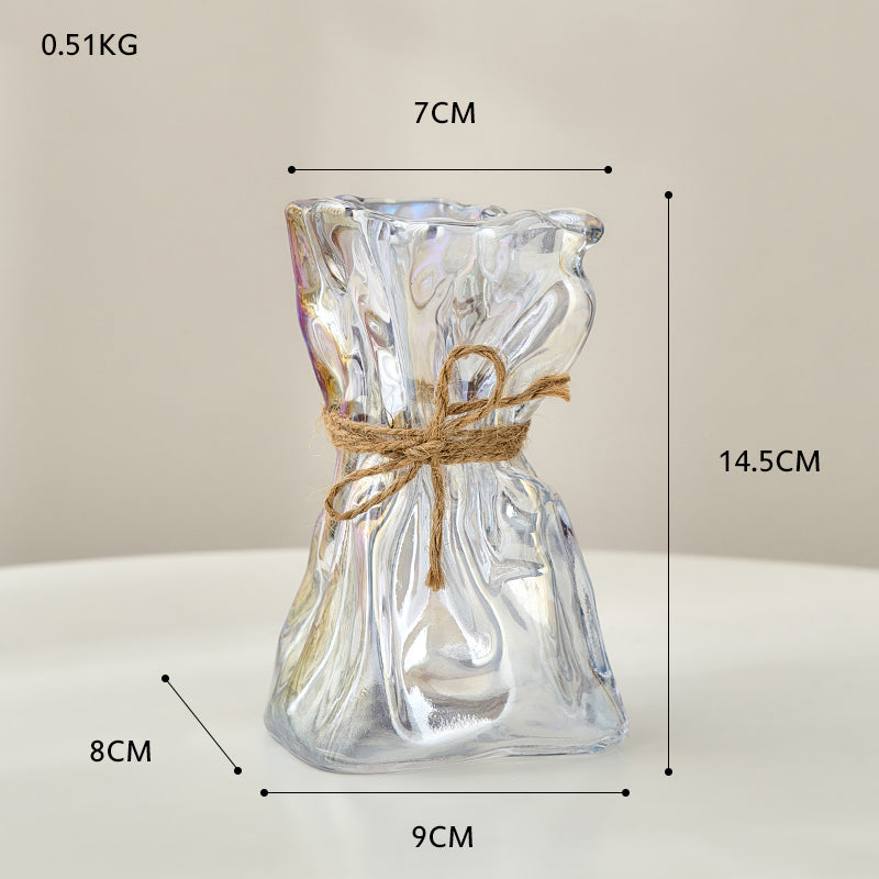 Irregular Shape Glass Flower Vase