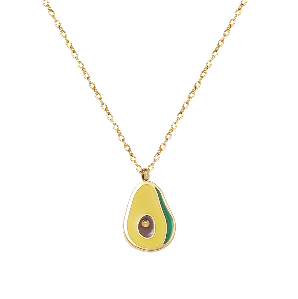 Green Avocado Necklace