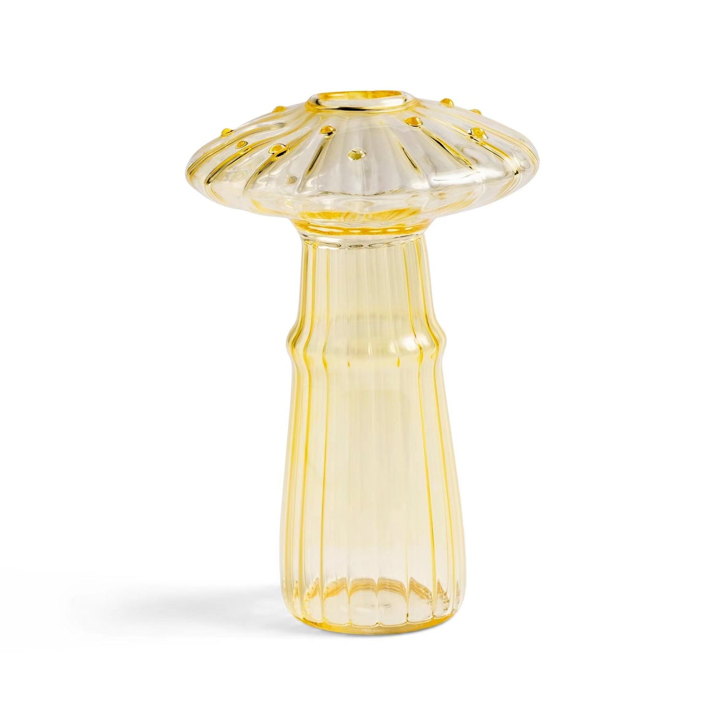 Cottagecore Glass Mushroom Flower Vase