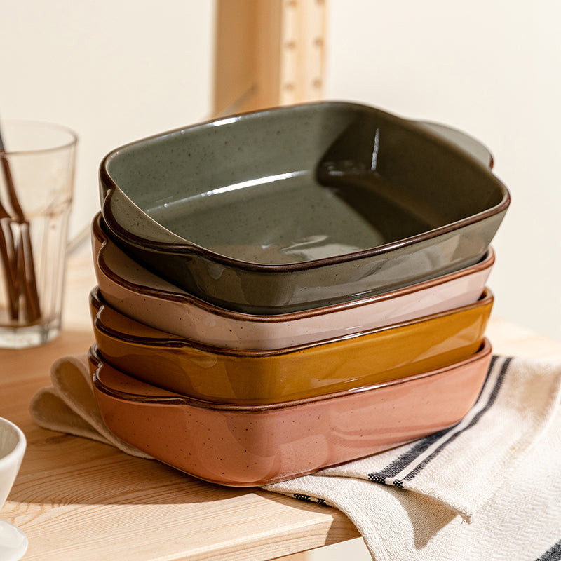 Speckled Porcelain Casserole Dish